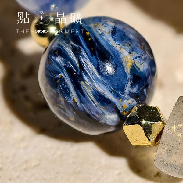 隆河上的星夜｜彼得石、藍晶石、拉長石 