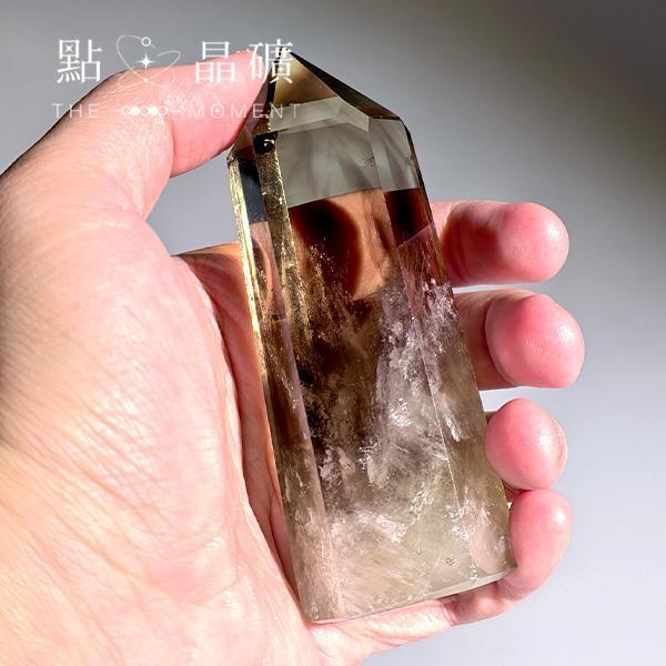 隱山無燒茶黃水晶｜晶柱 