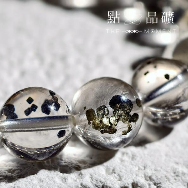 白水晶共生黃銅礦｜藏家級｜素串 