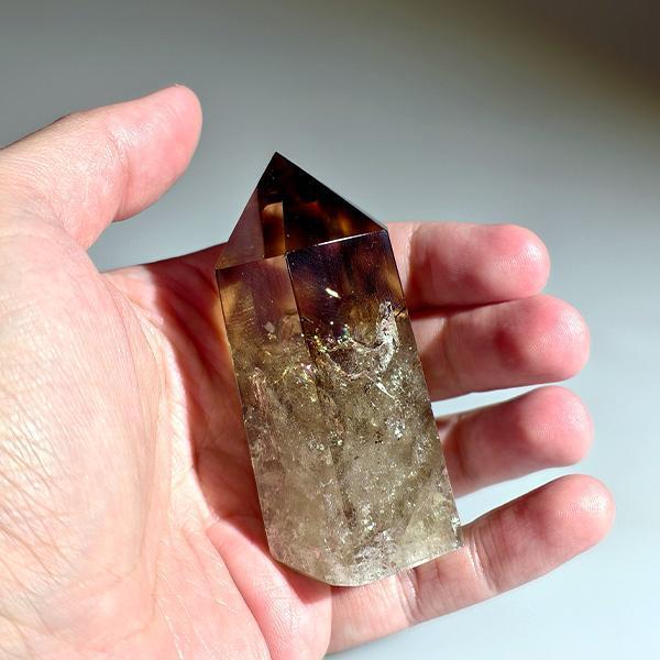 隱山無燒茶黃水晶｜晶柱 