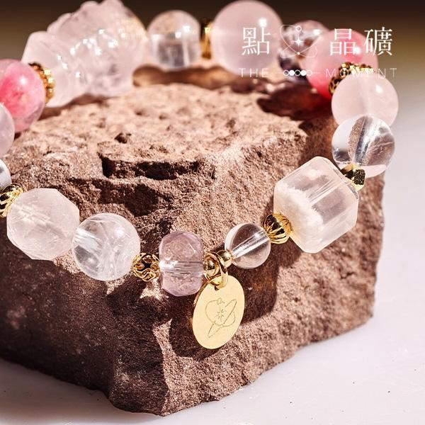 媽祖系列：粉緣｜粉晶、櫻花雨、紫水晶、白幽靈 