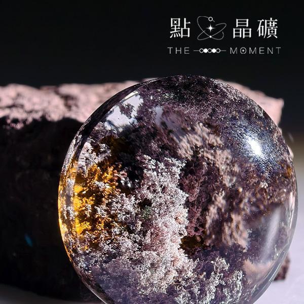 彩幽靈｜紫煙花叢｜圓面件 