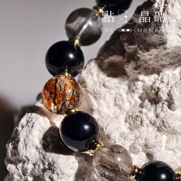 媽祖系列：曜護｜冰曜石、黑曜石、黑金超七 