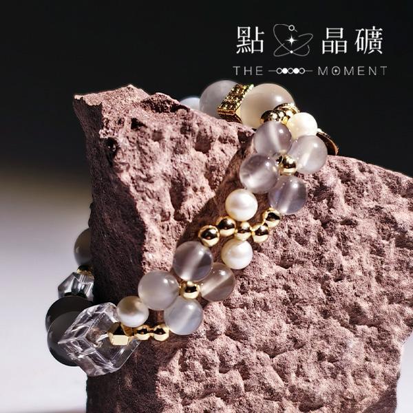 織夢｜銀月光、白水晶、淡水珍珠 