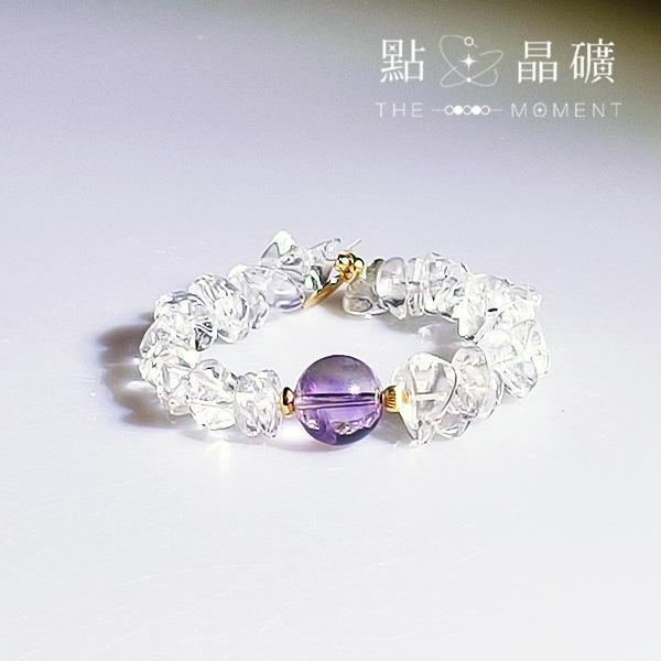 沁光璃彩｜海水藍寶、紫水晶、黃水晶、綠雲母、白水晶、美國製14K注金配件 