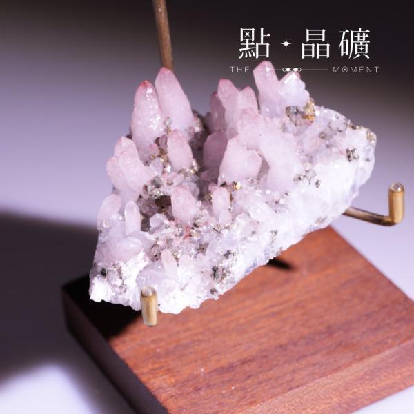 紅水晶共生黃鐵礦｜藏家級｜原礦 