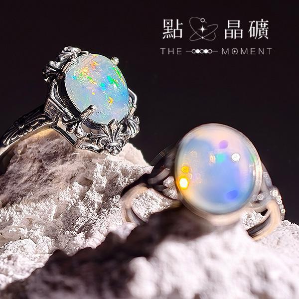 歐泊｜歐風紋飾｜S925純銀戒指 