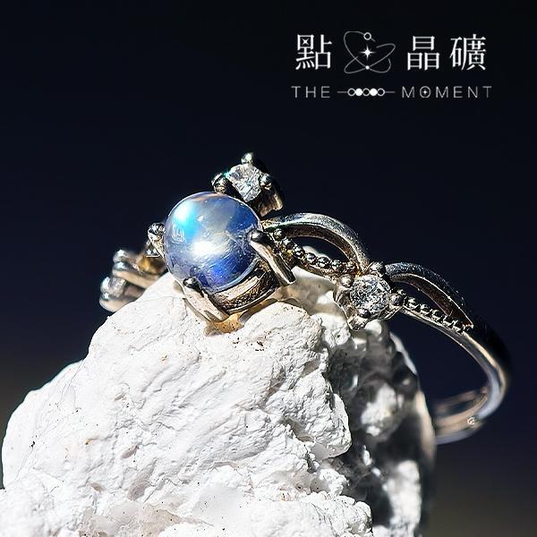月光石｜星燦月冠｜S925純銀戒指 