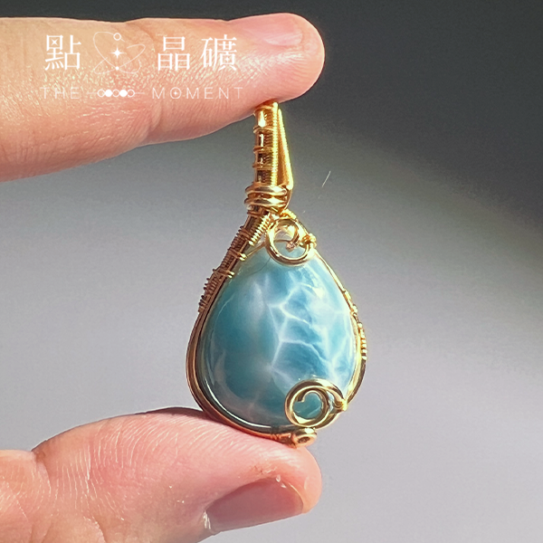 拉利瑪手工繞線墜 