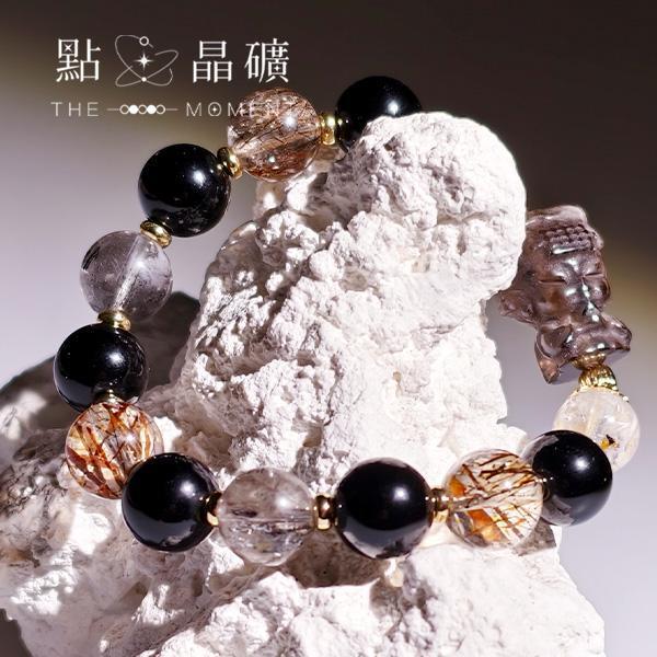 媽祖系列：曜護｜冰曜石、黑曜石、黑金超七 