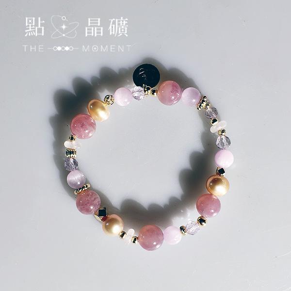 粉紅佳人｜星光紫馬粉晶、紫鋰輝、淡水粉珍珠 