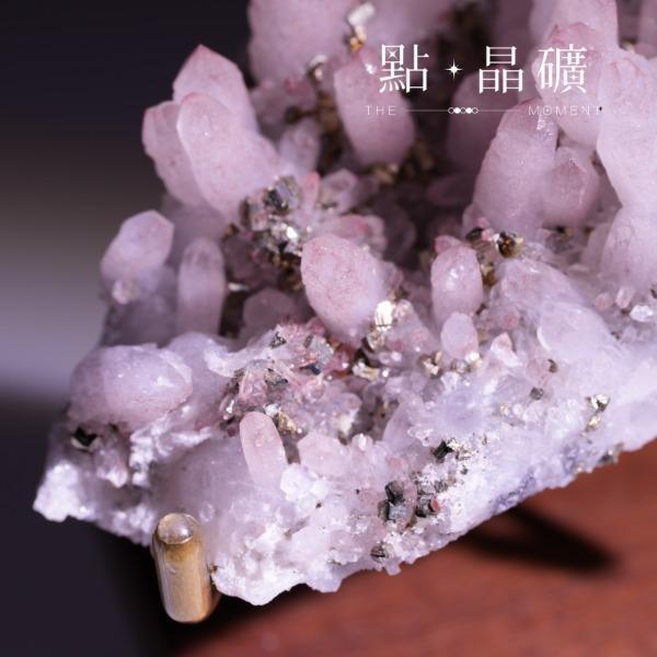 紅水晶共生黃鐵礦｜藏家級｜原礦 