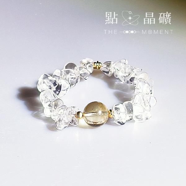 沁光璃彩｜海水藍寶、紫水晶、黃水晶、綠雲母、白水晶、美國製14K注金配件 