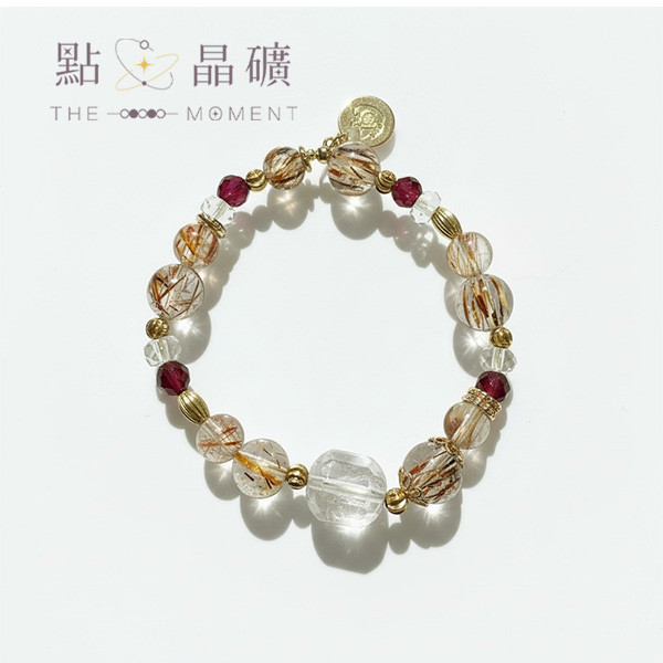 瑪麗娜的午茶時光｜黑銀鈦、鎂鐵石榴、黑金超七、白水晶 