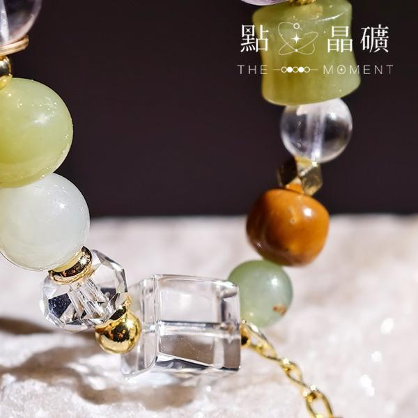 青竹玉露｜和田玉、白水晶、庫克 