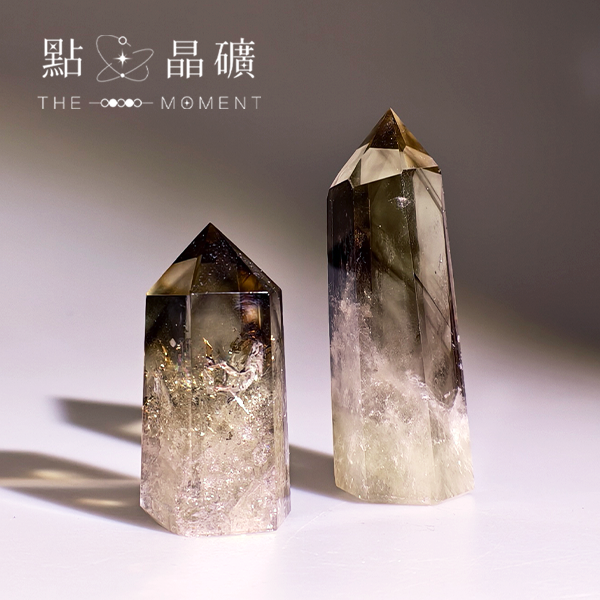 隱山無燒茶黃水晶｜晶柱 