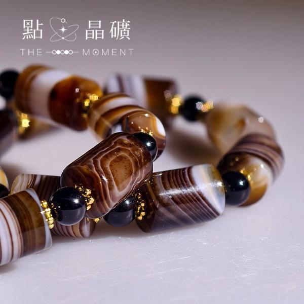 波斯灣瑪瑙長型珠串 