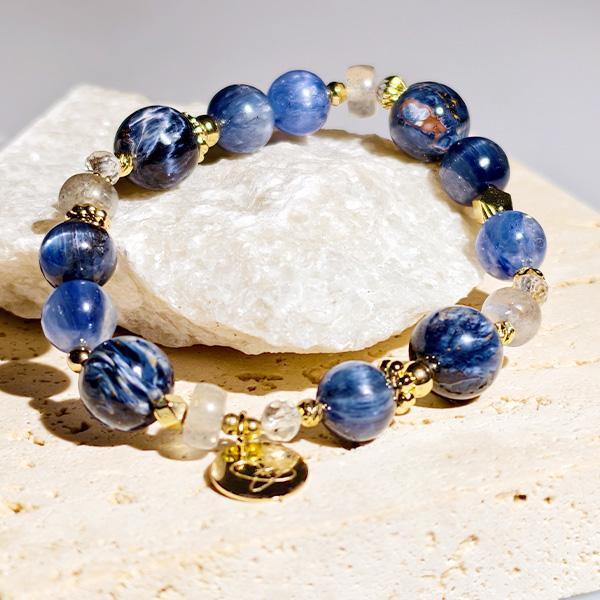 隆河上的星夜｜彼得石、藍晶石、拉長石 