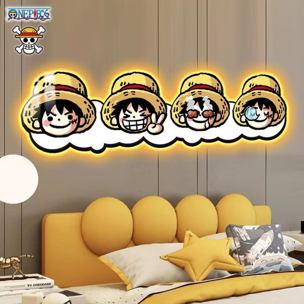 【預購】阿喵畫社 《Q版草帽魯夫》 海賊王大頭床頭燈 阿喵畫社 《Q版草帽魯夫》 海賊王大頭床頭燈