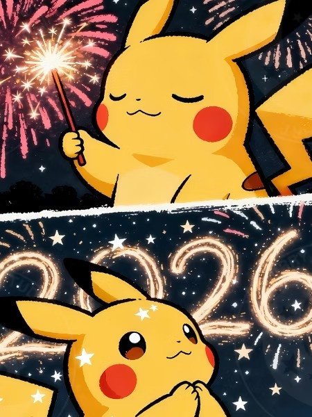 【預購】星空《新年皮卡丘》裝飾畫 寶可夢神奇寶貝 星空《新年皮卡丘》裝飾畫 寶可夢神奇寶貝