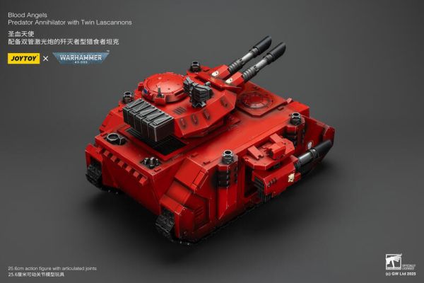 【2025/10月預購】1/18 JT01499 戰鎚40K 聖血天使 配備雙管雷射砲的殲滅者型獵食者坦克 1/18 JT01499 戰鎚40K 聖血天使 配備雙管雷射砲的殲滅者型獵食者坦克
