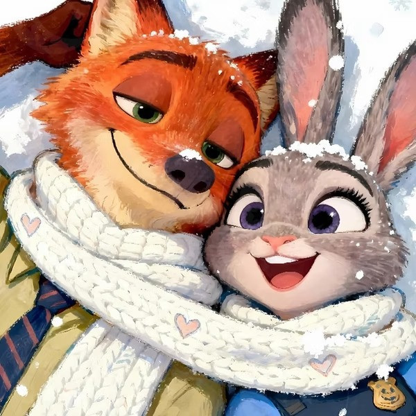 【預購】星空《冬日動物城》裝飾畫 動物方城市 星空《冬日動物城》裝飾畫 動物方城市