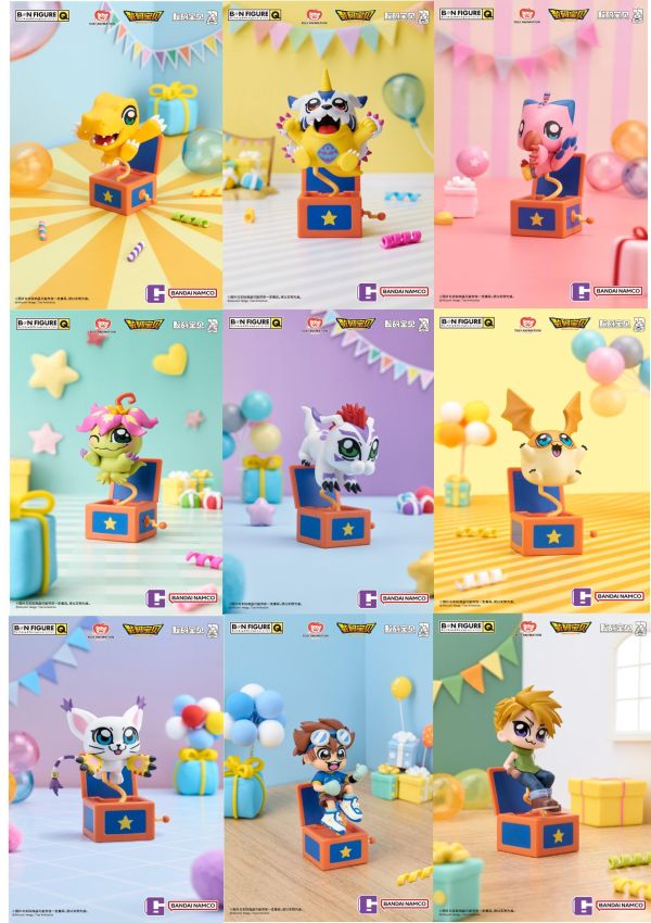 【2026/07月預購】 BNFIGURE Q 數碼寶貝 X BKUB 聯名盲盒 BNFIGURE Q 數碼寶貝 X BKUB 聯名盲盒
