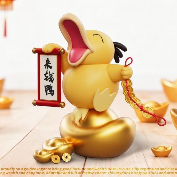 【預購】物語 + 來財 招財可達鴨 寶可夢神奇寶貝來財系列第五彈 物語 + 來財 招財可達鴨 寶可夢神奇寶貝來財系列第五彈