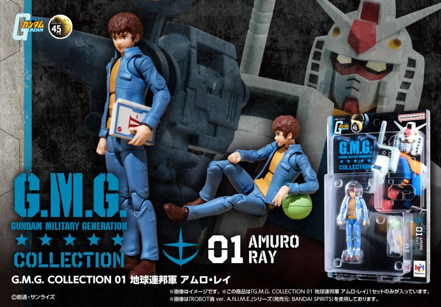 【2026/03月預購】G.M.G. COLLECTION 01 機動戰士鋼彈 地球聯邦軍 阿姆羅·雷 G.M.G. COLLECTION 01 機動戰士鋼彈 地球聯邦軍 阿姆羅·雷