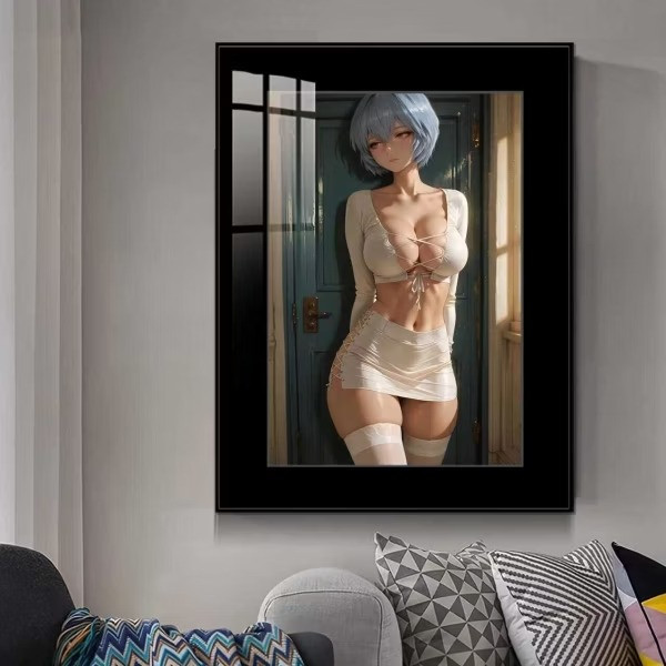 【預購】橘子《白絲綾波麗》 裝飾畫 新世紀福音戰士 橘子《白絲綾波麗》 裝飾畫 新世紀福音戰士