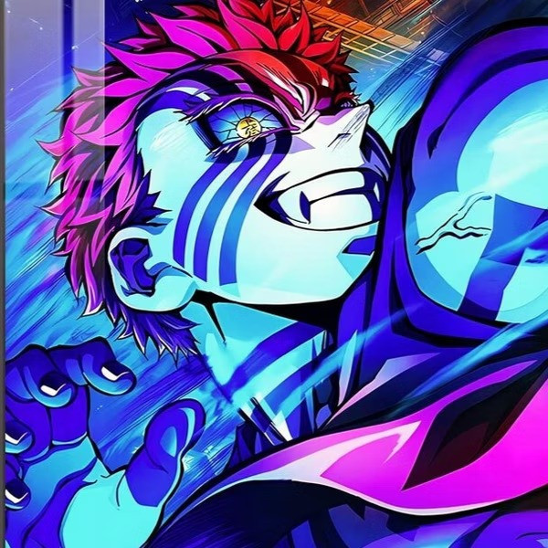 【預購】橘子《猗窩座側身像》 裝飾畫 鬼滅之刃 橘子《猗窩座側身像》 裝飾畫 鬼滅之刃