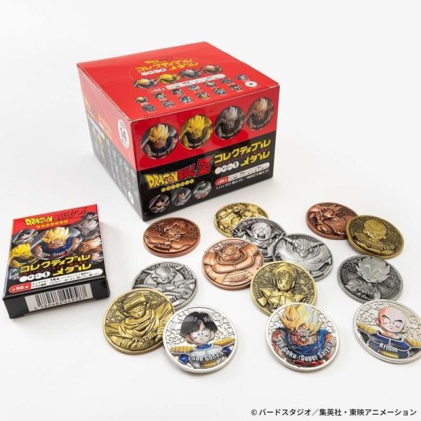 【現貨】七龍珠Z 金屬硬幣收藏集 第1彈 中盒14入 七龍珠Z 金屬硬幣收藏集 第1彈 中盒14入