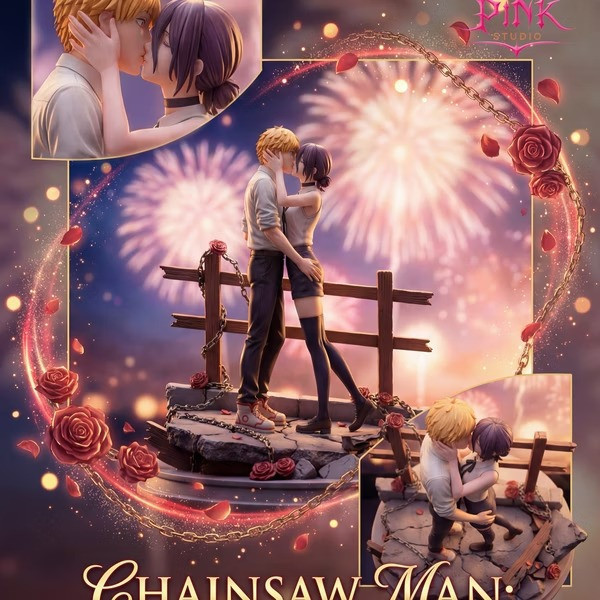 【預購】Pink 1/6 煙花之吻 電次＆蕾潔 鏈鋸人 Pink 1/6 煙花之吻 電次＆蕾潔 鏈鋸人