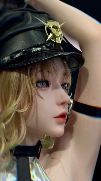 【預購】原子朋克 1/1 美少女嘰咯 鉑金硅膠半身胸像 原子朋克 1/1 美少女嘰咯 鉑金硅膠半身胸像