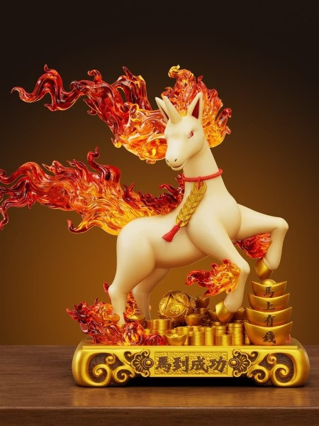 【預購】玩貝 烈焰馬招財擺件 寶可夢神奇寶貝 玩貝 烈焰馬招財擺件 寶可夢神奇寶貝