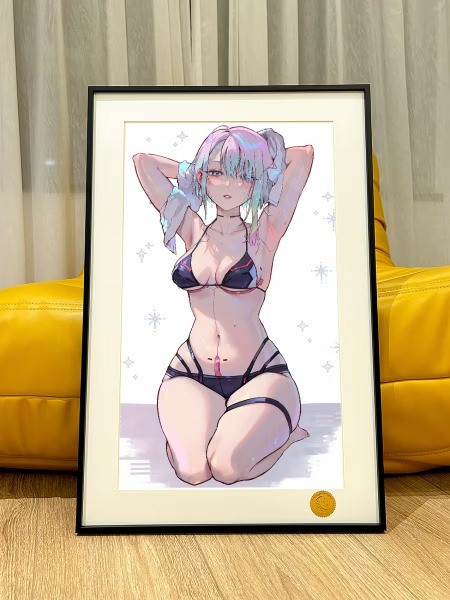 【預購】星空《跪姿露西》裝飾畫 電馭叛客：邊緣行者 星空《跪姿露西》裝飾畫 電馭叛客：邊緣行者