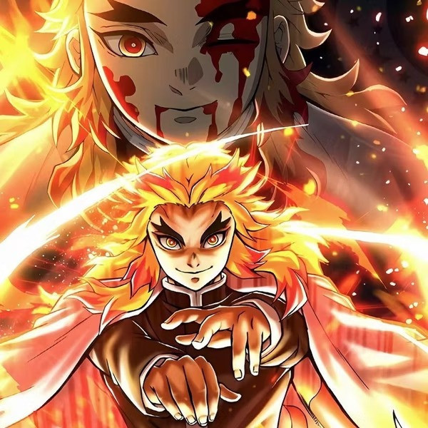 【預購】星空《火之炎柱》鬼滅之刃裝飾畫 星空《火之炎柱》鬼滅之刃裝飾畫