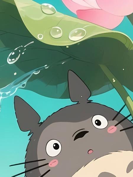 【預購】星空《荷葉龍貓》裝飾畫 宮崎駿 星空《荷葉龍貓》裝飾畫 宮崎駿