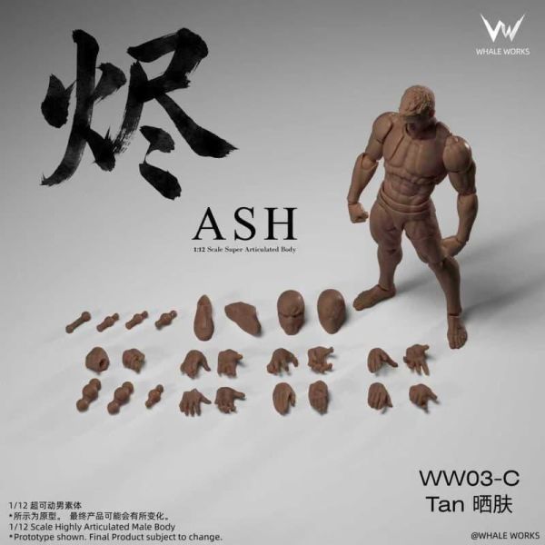 【2026/09月預購】鯨工坊 1/12 燼Ash 超可動 男素體 可動人偶 5版 鯨工坊 1/12 燼Ash 超可動 男素體 可動人偶 5版