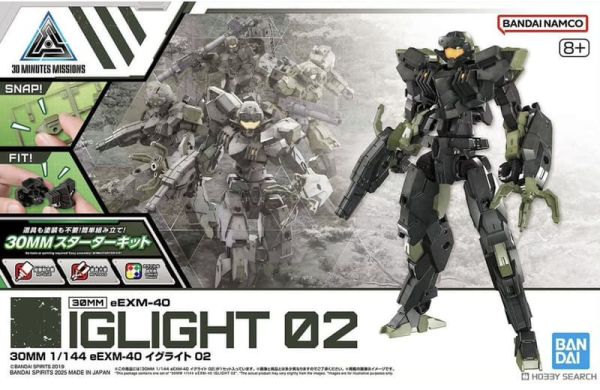 【現貨】30MM 組裝模型輕作戰 1/144 eEXM-40 伊格萊特02 組裝模型 30MM 組裝模型輕作戰 1/144 eEXM-40 伊格萊特02 組裝模型