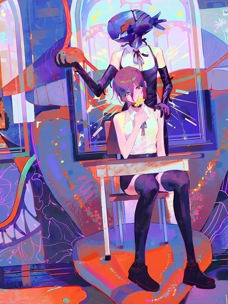 【預購】星空《炫彩蕾塞》鏈鋸人裝飾畫 星空《炫彩蕾塞》鏈鋸人裝飾畫