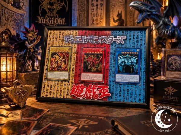 【預購】星空《三幻神冰箱貼創意畫》裝飾畫 遊戲王 星空《三幻神冰箱貼創意畫》裝飾畫 遊戲王