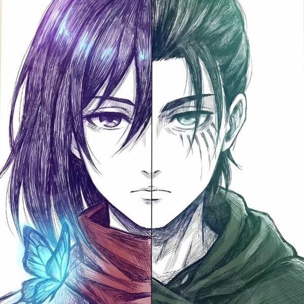 【預購】星空《三笠艾倫》裝飾畫 進擊的巨人 星空《三笠艾倫》裝飾畫 進擊的巨人