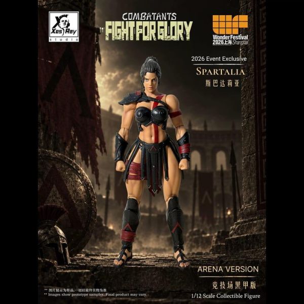 【2027/06月預購】XesRay榮耀之戰 斯巴達莉亞 競技場僱傭軍 WF26限定版 1/12可動 【黑甲版】【金甲版】 XesRay榮耀之戰 斯巴達莉亞 競技場僱傭軍 WF26限定版 1/12可動 【黑甲版】【金甲版】