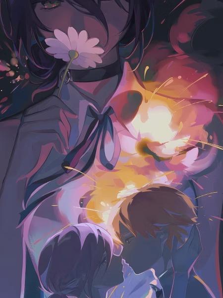 【預購】星空《電次與蕾潔》裝飾畫 鏈鋸人 星空《電次與蕾潔》裝飾畫 鏈鋸人