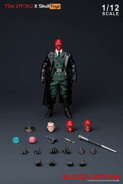 【2026/12月預購】 TemStudio X SkullToyz 寂血上校 美國隊長 紅骷髏 1/12 【綠軍裝版】 【黑軍裝版】 TemStudio X SkullToyz 寂血上校 美國隊長 紅骷髏 1/12 【綠軍裝版】 【黑軍裝版】