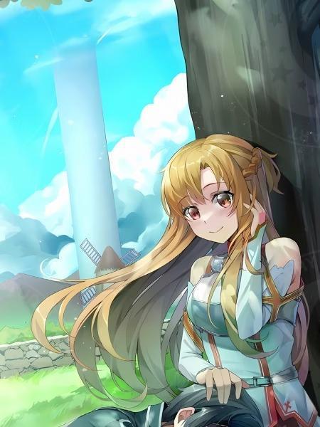 【預購】星空《樹下亞絲娜》裝飾畫 刀劍神域 星空《樹下亞絲娜》裝飾畫 刀劍神域
