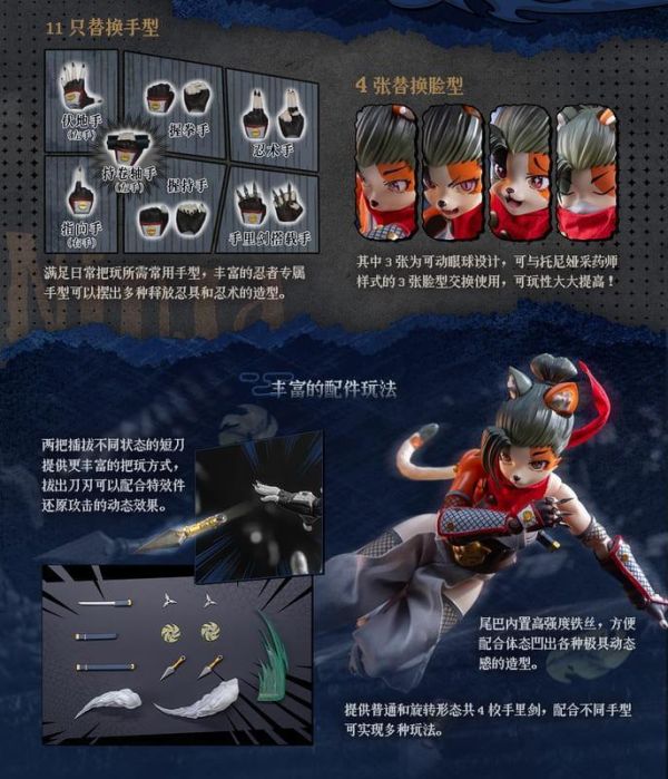 【2027/03月預購】LADoTOYS 1/12 ERA-006 冒險小隊 三花貓娘 托尼婭 忍者樣式 LADoTOYS 1/12 ERA-006 冒險小隊 三花貓娘 托尼婭 忍者樣式