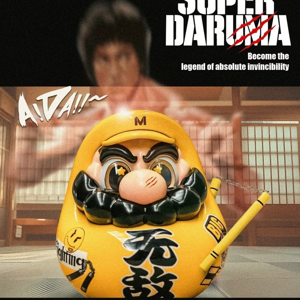 【預購】SENZII千紙 + 超級達摩SuperDaruma 無敵 李小龍 SENZII千紙 + 超級達摩SuperDaruma 無敵 李小龍