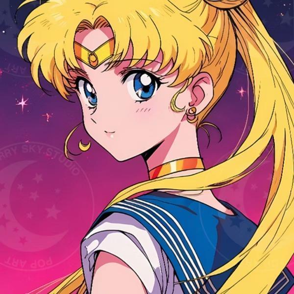 【預購】星空《回眸水兵月》裝飾畫 美少女戰士 星空《回眸水兵月》裝飾畫 美少女戰士